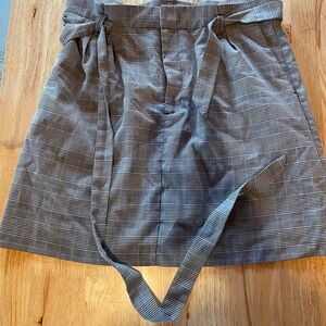 Banana Republic Black and White Checkered Skirt